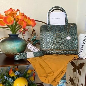 SOLD! Brahmin NWOT Bird of Paradise, Brasilia Caroline.